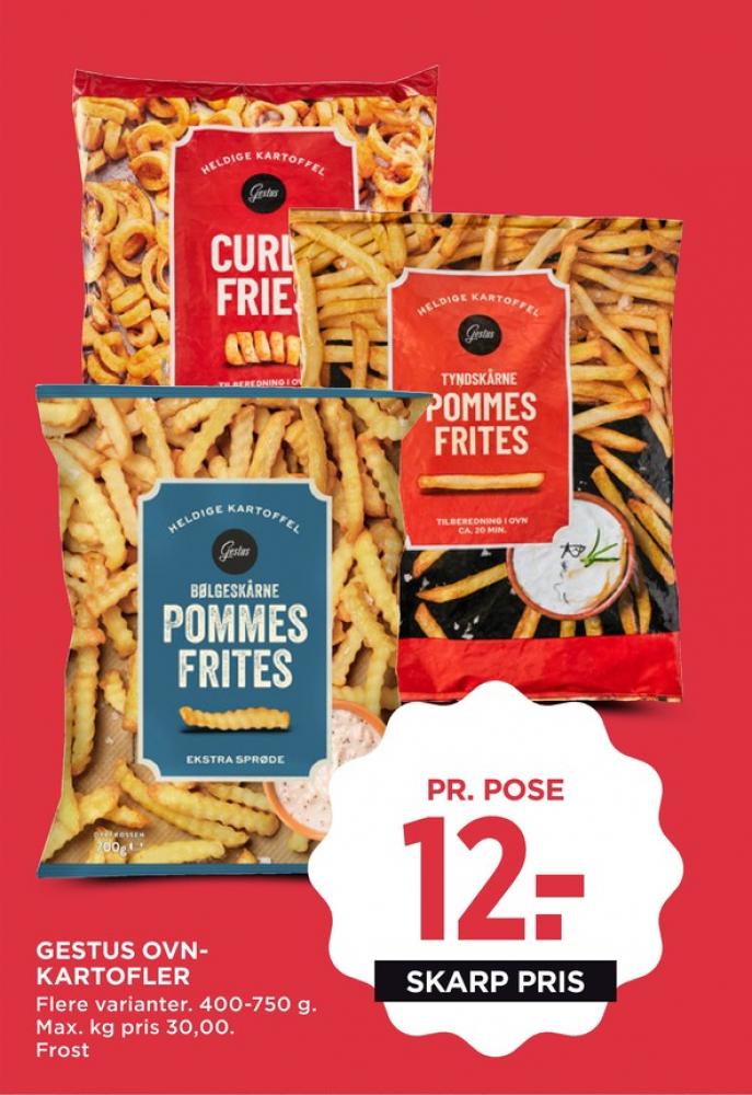 Gestus, Pommes Frites Tyndtskårne