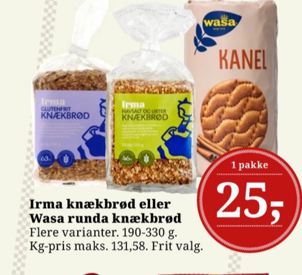 Wasa, Kanel knækbrød