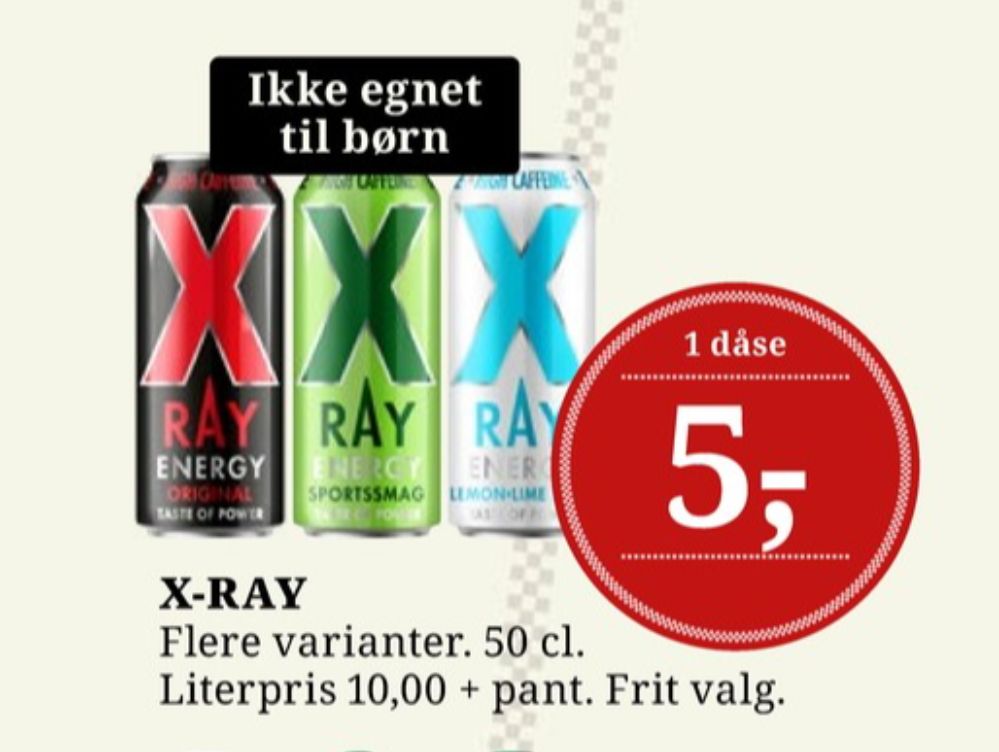 X-Ray Original, Energidrik