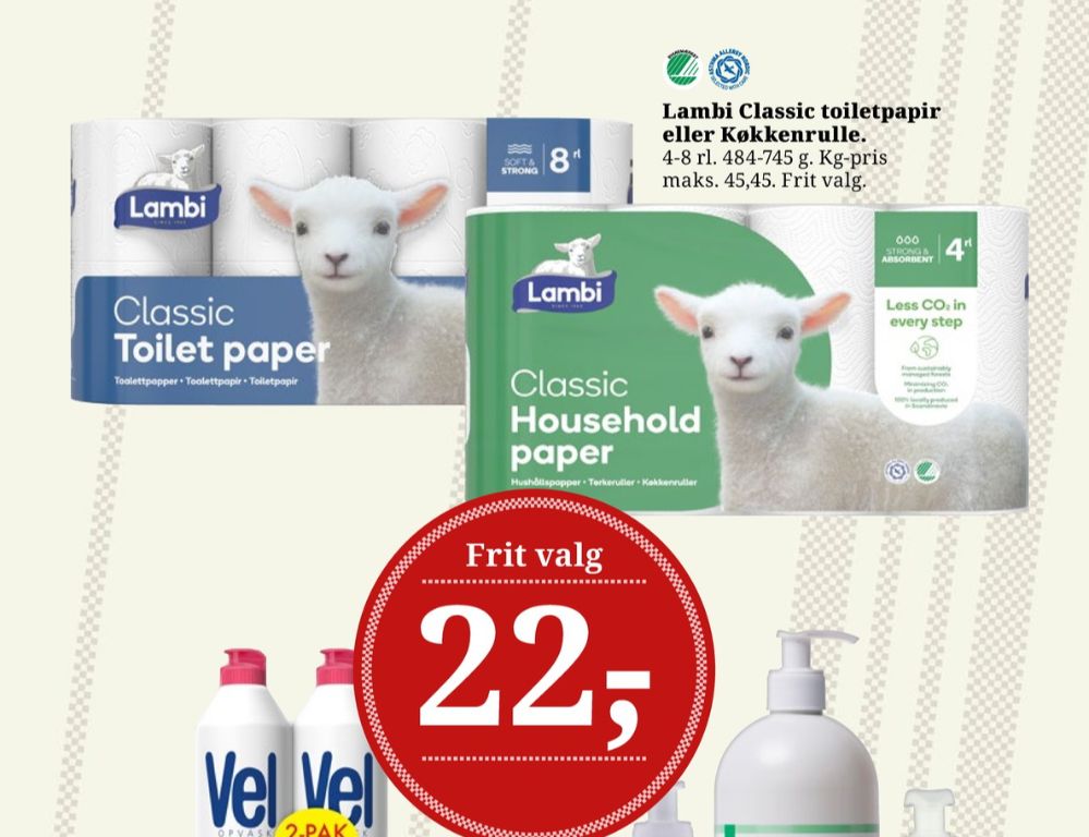 Lambi Classic, Toiletpapir