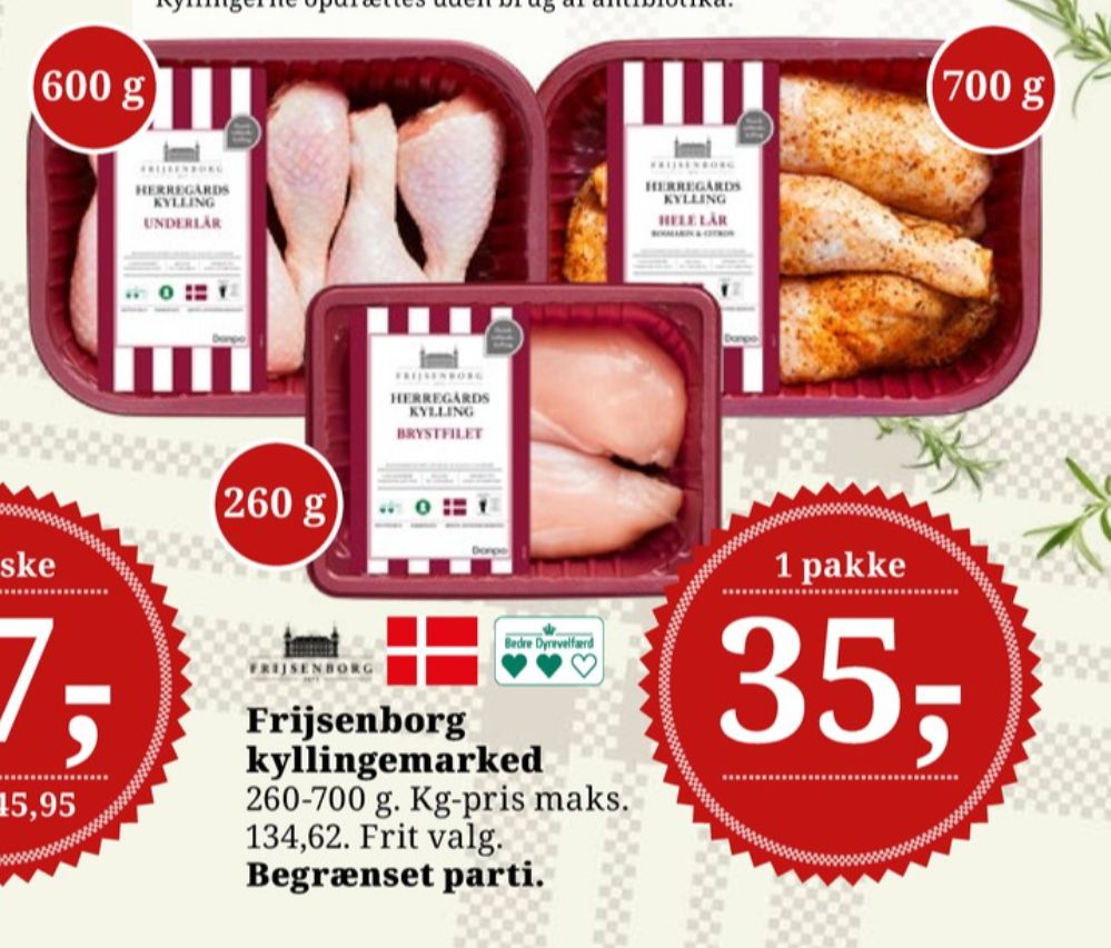 Frijsenborg, Kyllingebrystfilet