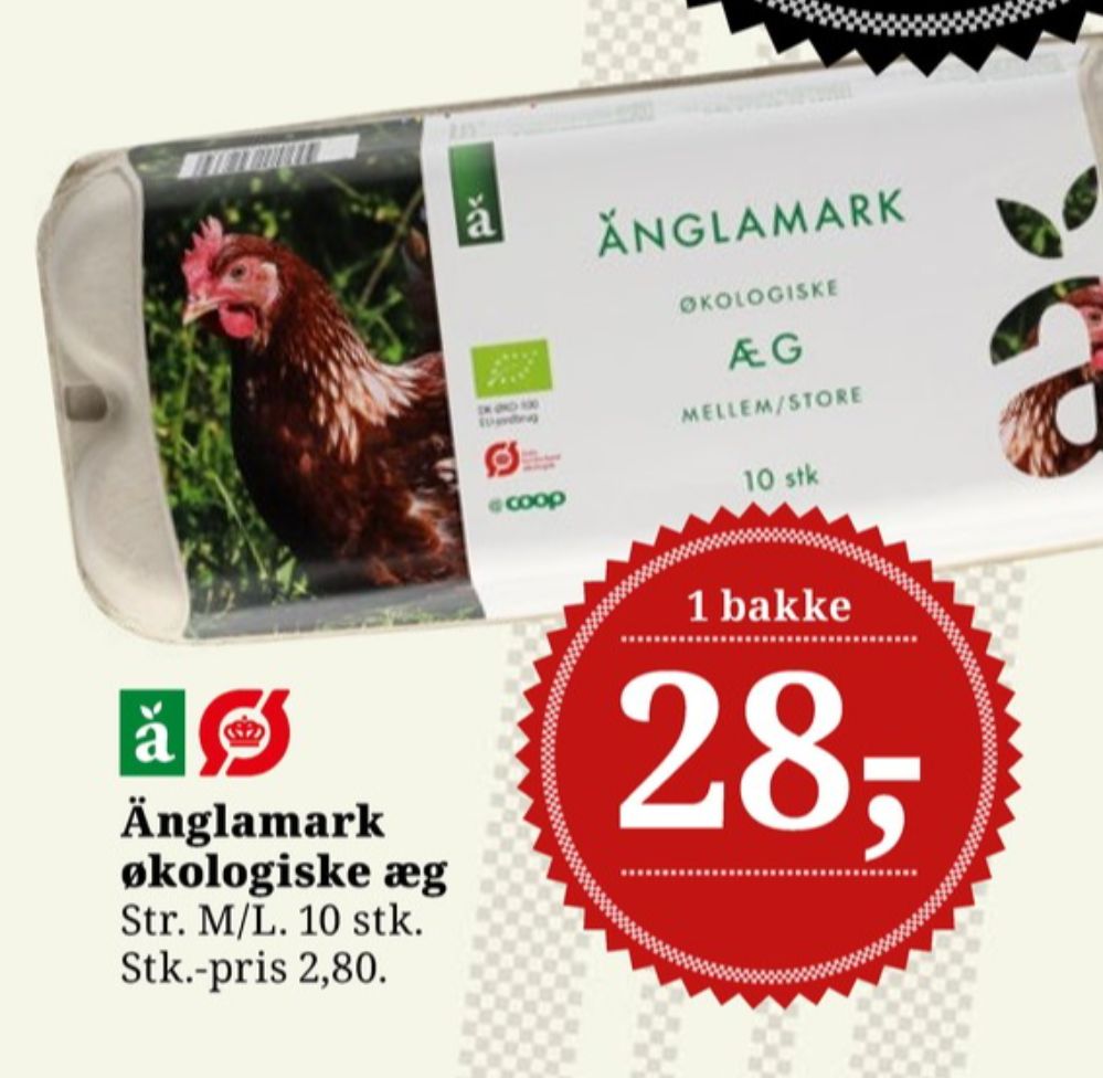 Änglamark, Økologiske æg M/L