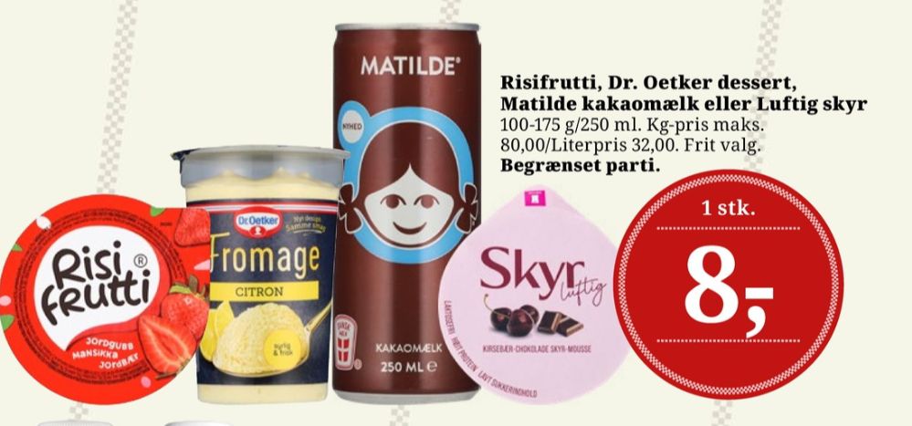 Dybbækdal, Skyr luftig Kirsebær Chokolade Mousse