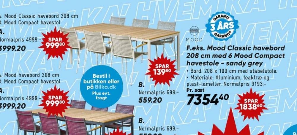 Mood, Havemøbelsæt