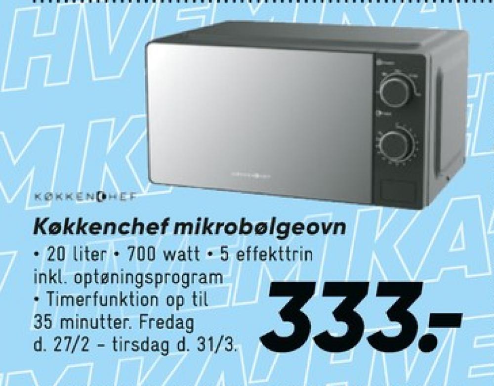 KøkkenChef, Mikrobølgeovn