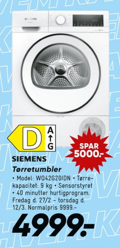 Siemens, Tørretumbler