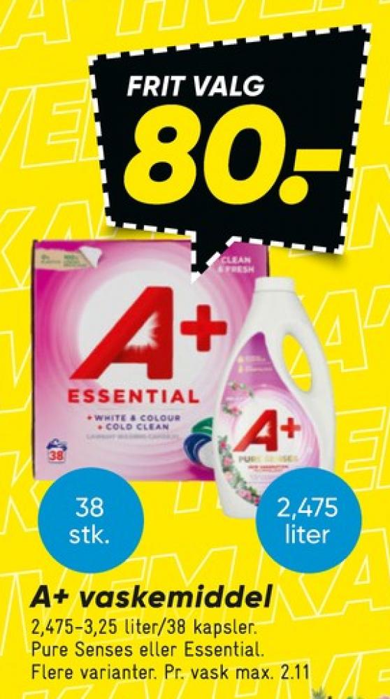 A+, Vaskemiddel-tabs