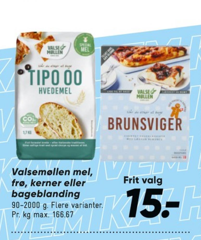 Valsemøllen, Frøblandinger