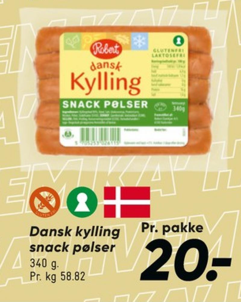 Robert, Kyllingepølser