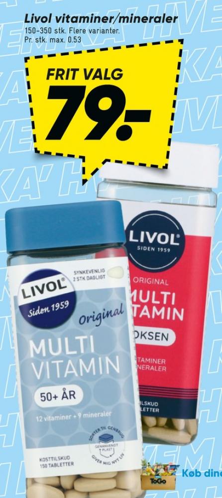 Livol Multi, Vitaminer
