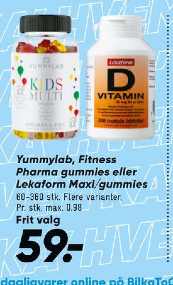 Lekaform, Vitaminer