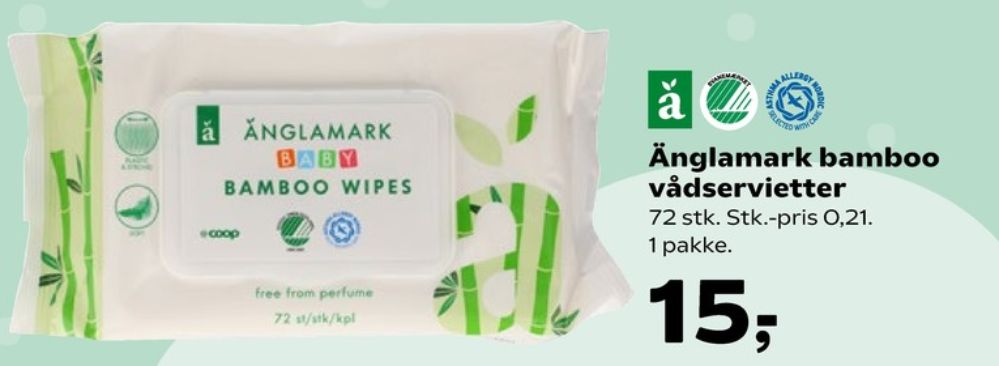 Änglamark, Vådservietter