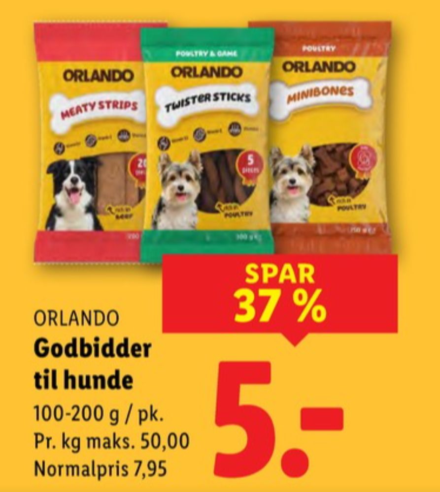 Orlando, Hundesnacks