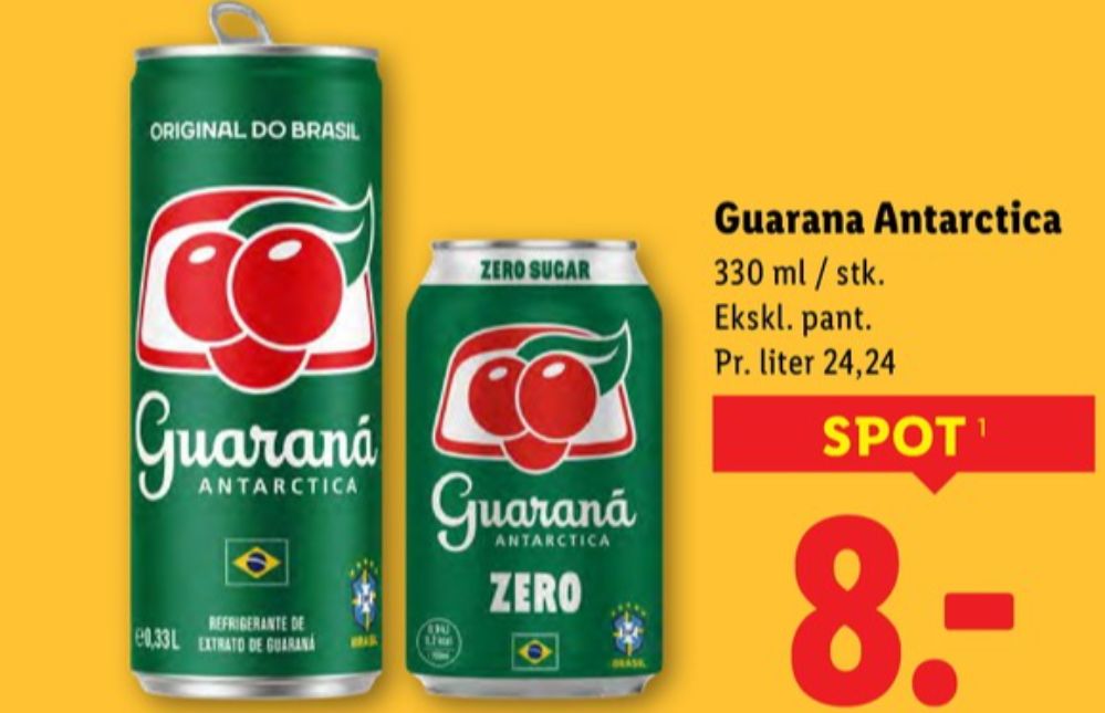Guaraná Antarctica, Sodavand