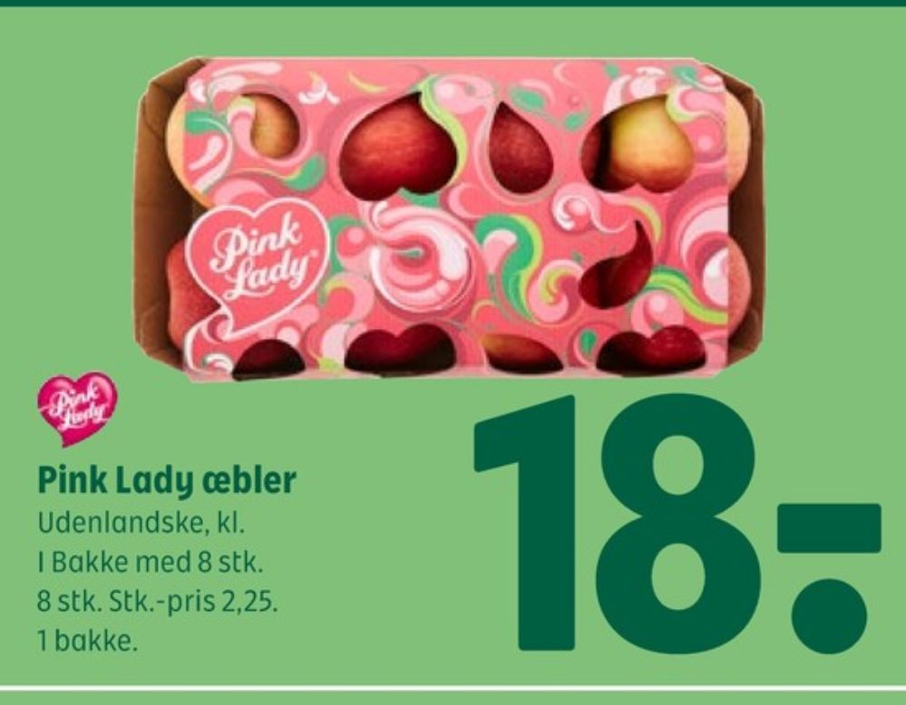 Pink lady, Æbler