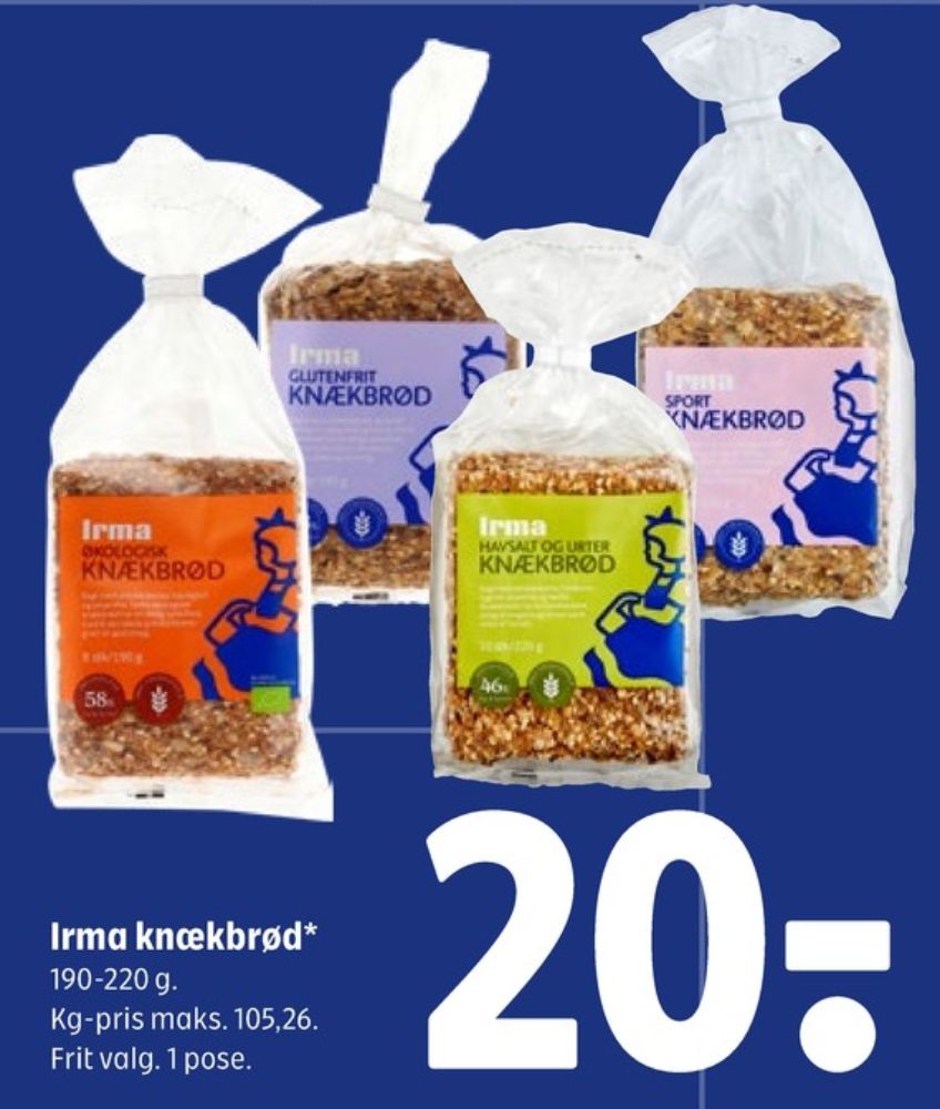 Irmas, Urter & Havsalt knækbrød