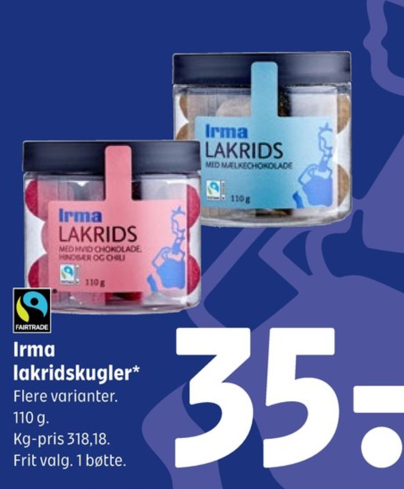 Irmas, Lakridskugler med Mælkechokolade