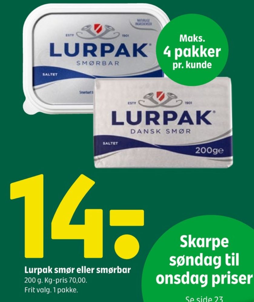 Lurpak, Smør