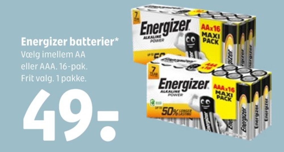 Energizer, Batterier