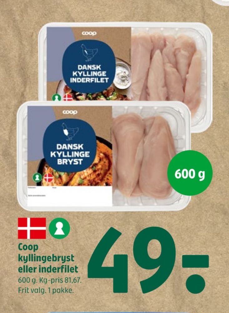 Coop, Kyllingebrystfilet