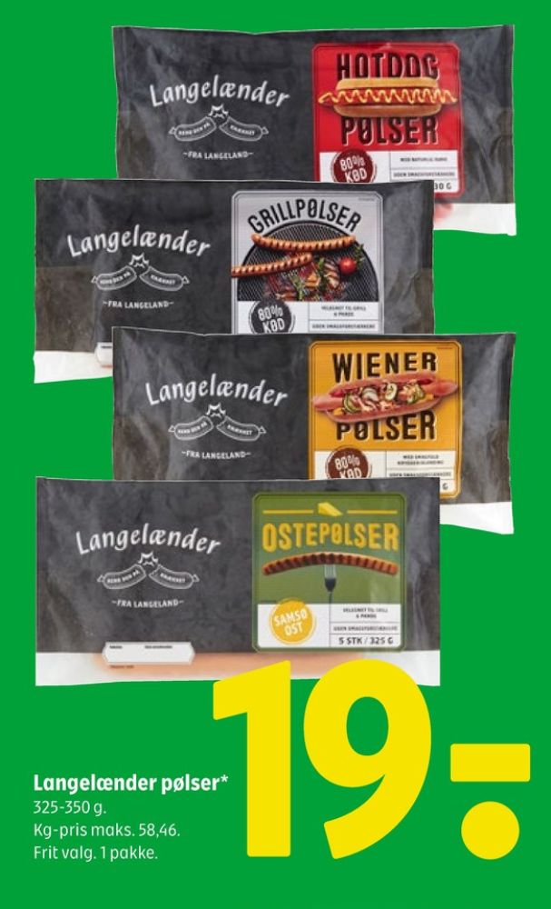 Langelænder, Wienerpølser