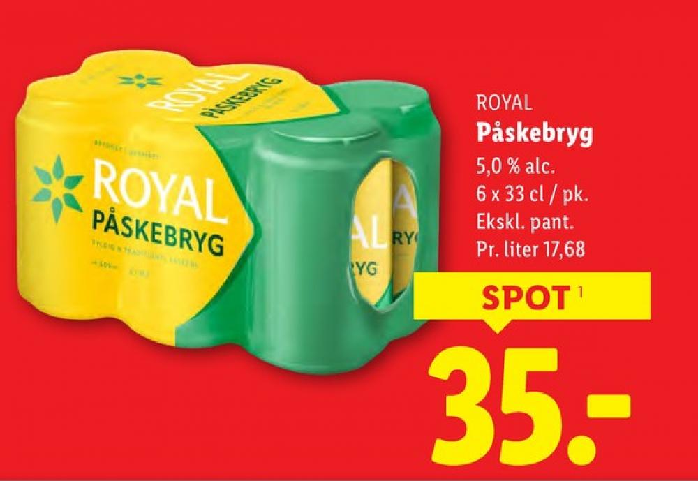 Royal Påskebryg, Øl 6 pk.