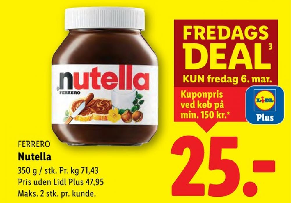 Nutella, Smørepålæg