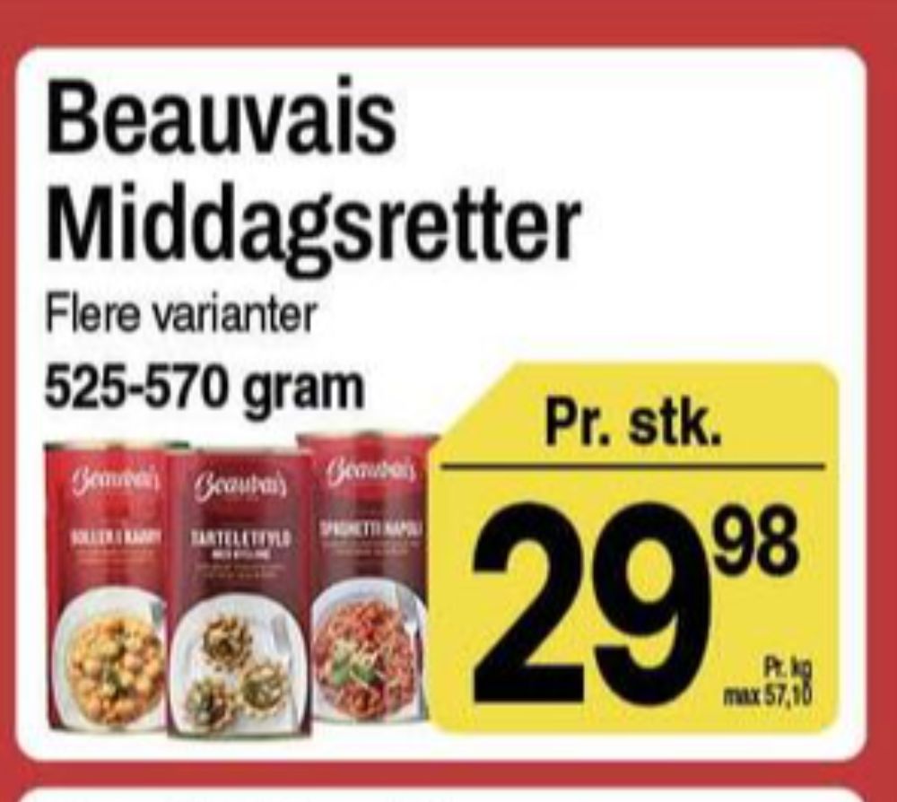 Beauvais, Boller i Karry