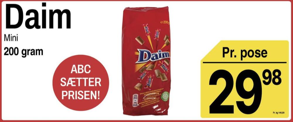 Daim, Dessertchokolade