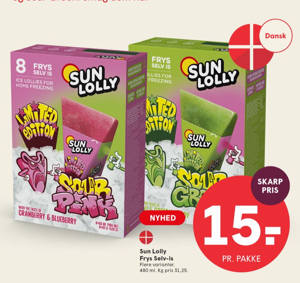 Sun Lolly, Is frys selv - Sour Green