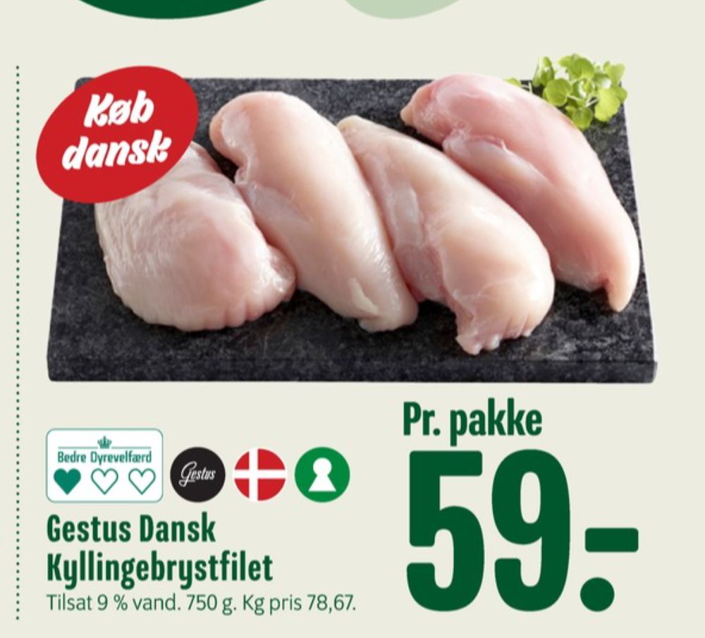 Gestus, Kyllingebrystfilet