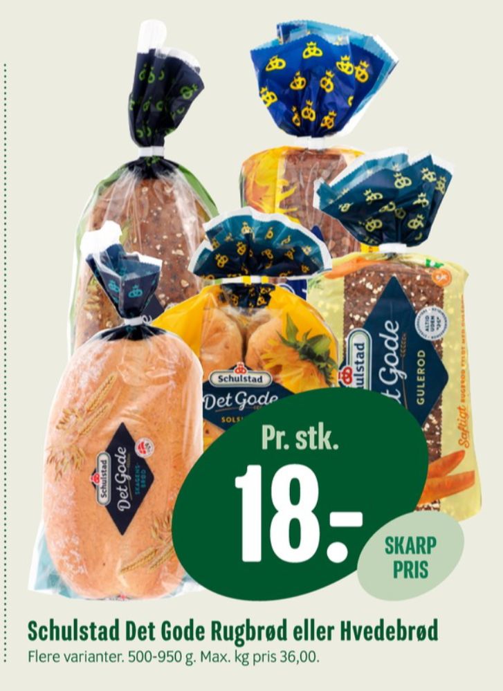 Schulstad Det Gode, Solsikkerugbrød