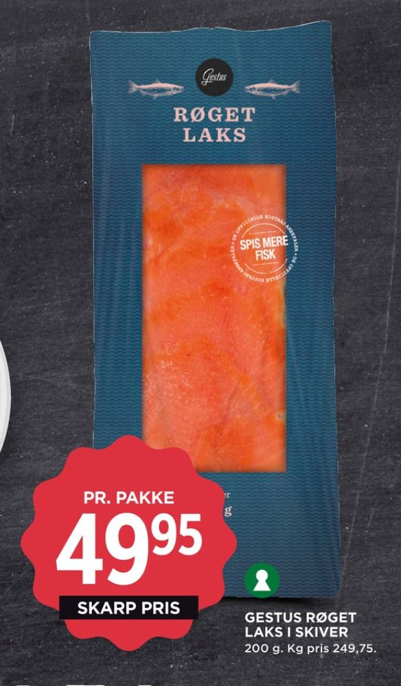 Gestus, Laks i skiver