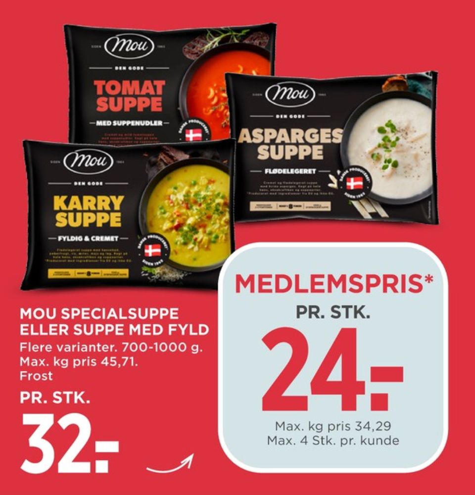 Mou, Aspargessuppe
