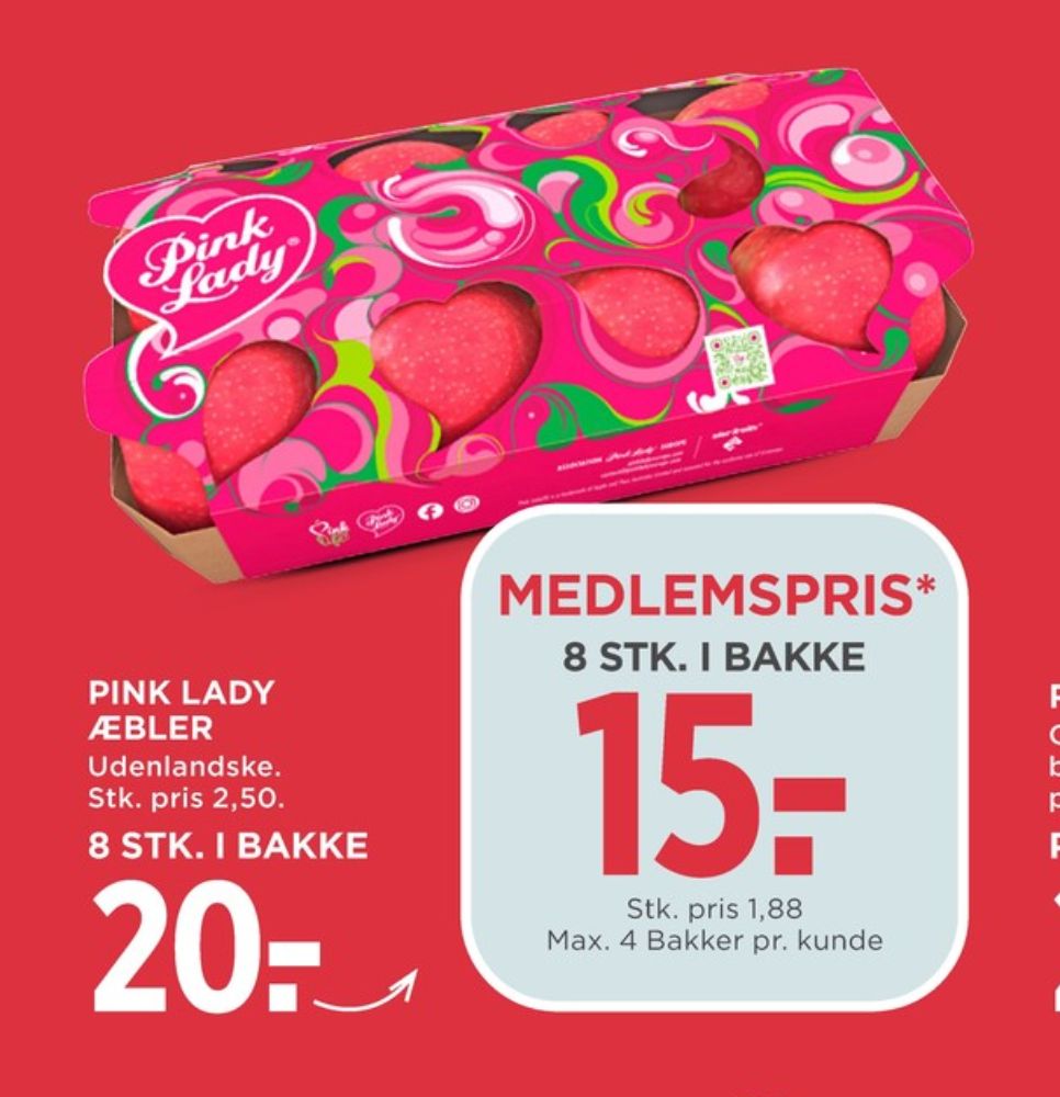 Pink lady, Æbler