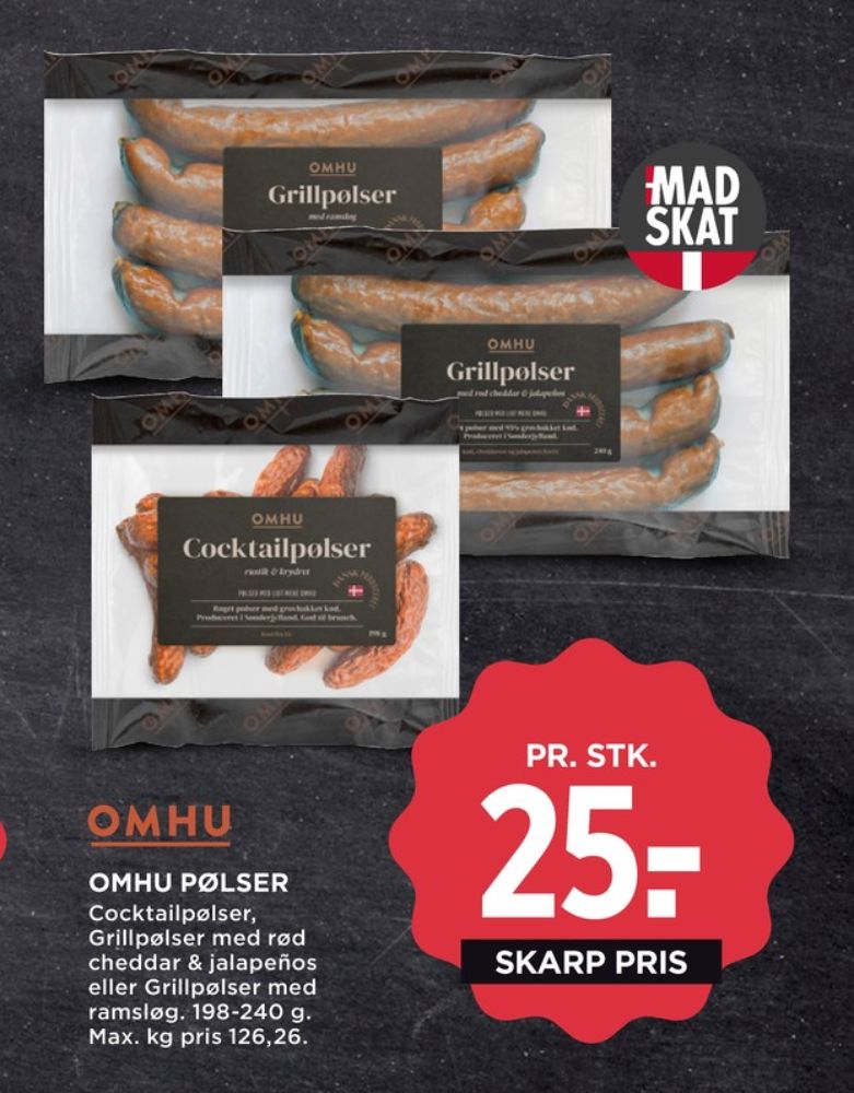 OMHU, Cocktailpølser