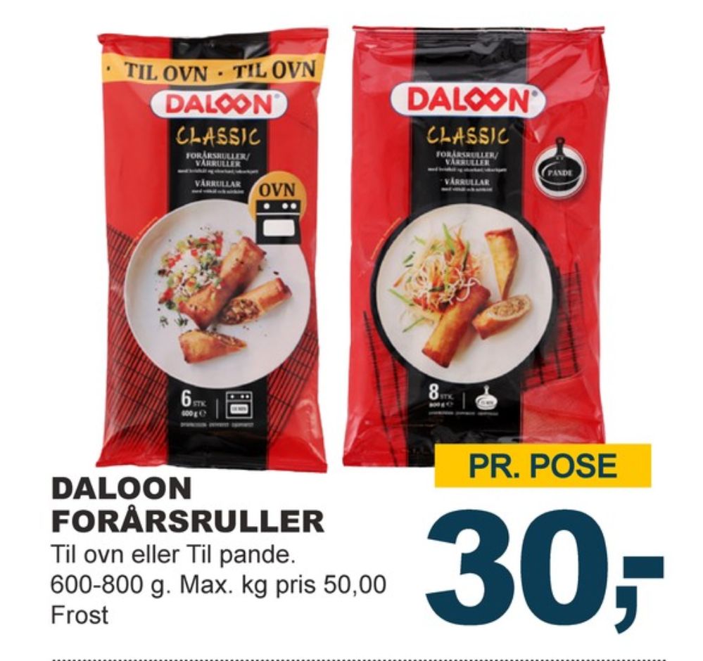 Daloon, Forårsruller