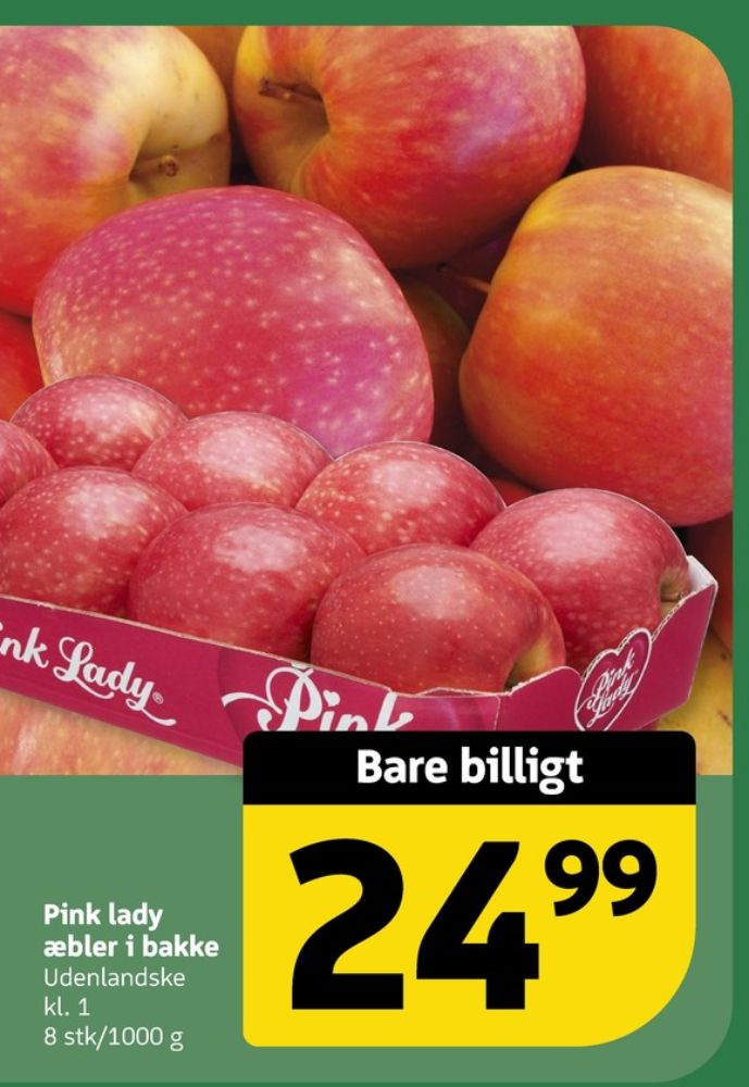 Pink lady, Æbler