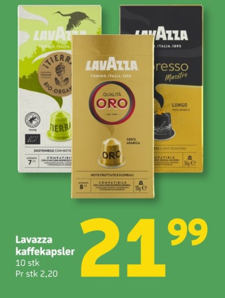 LavAzza Tierra For Planet, Kaffekapsler