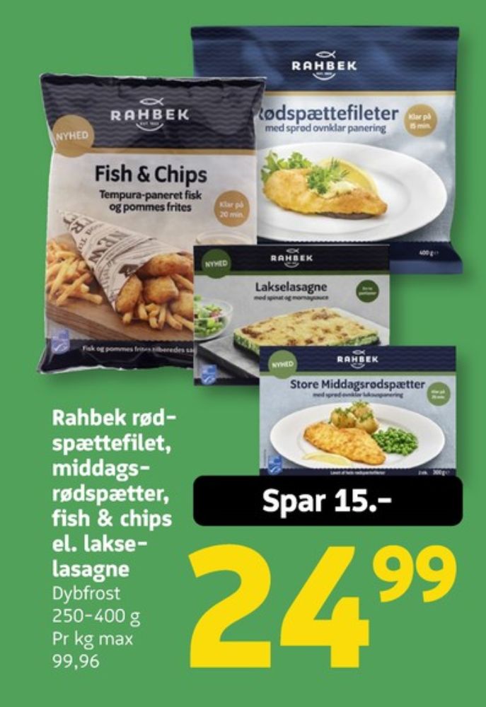 Rahbek, Lakselasagne