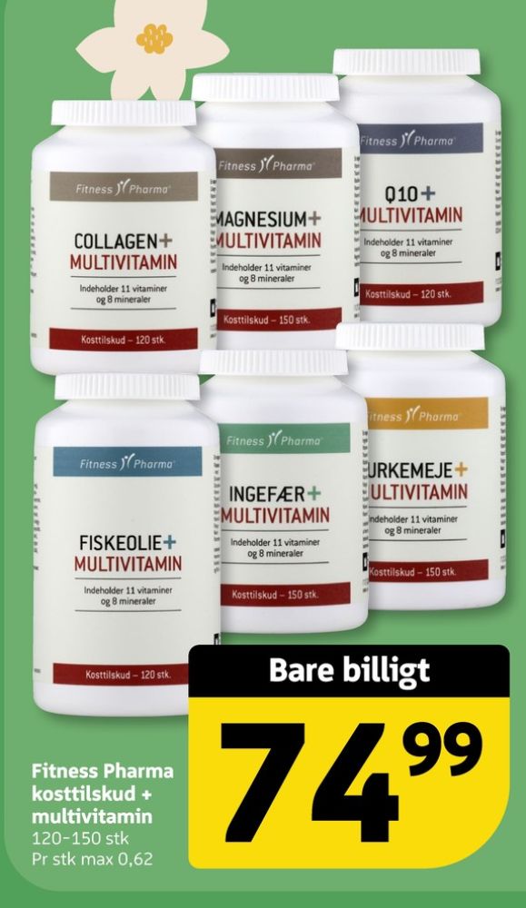 Fitness Pharma, Kosttilskud