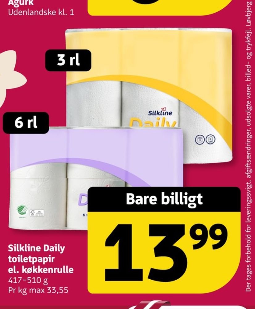 Silkline Daily, Toiletpapir