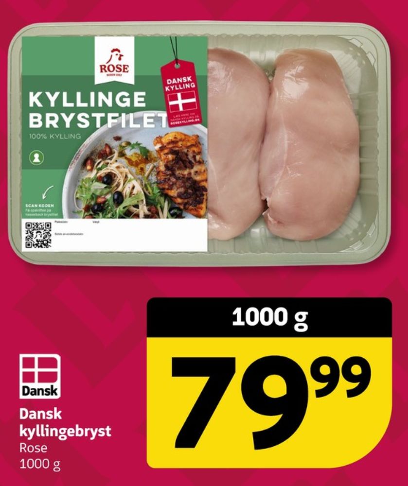 Rose, Kyllingebrystfilet