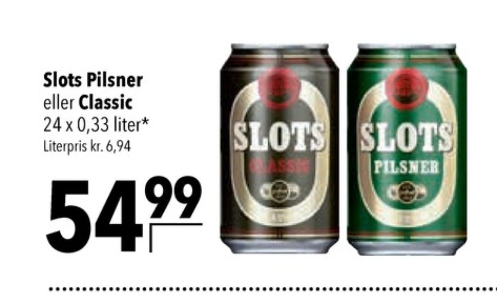 Slots Classic, Øl 24 pk.