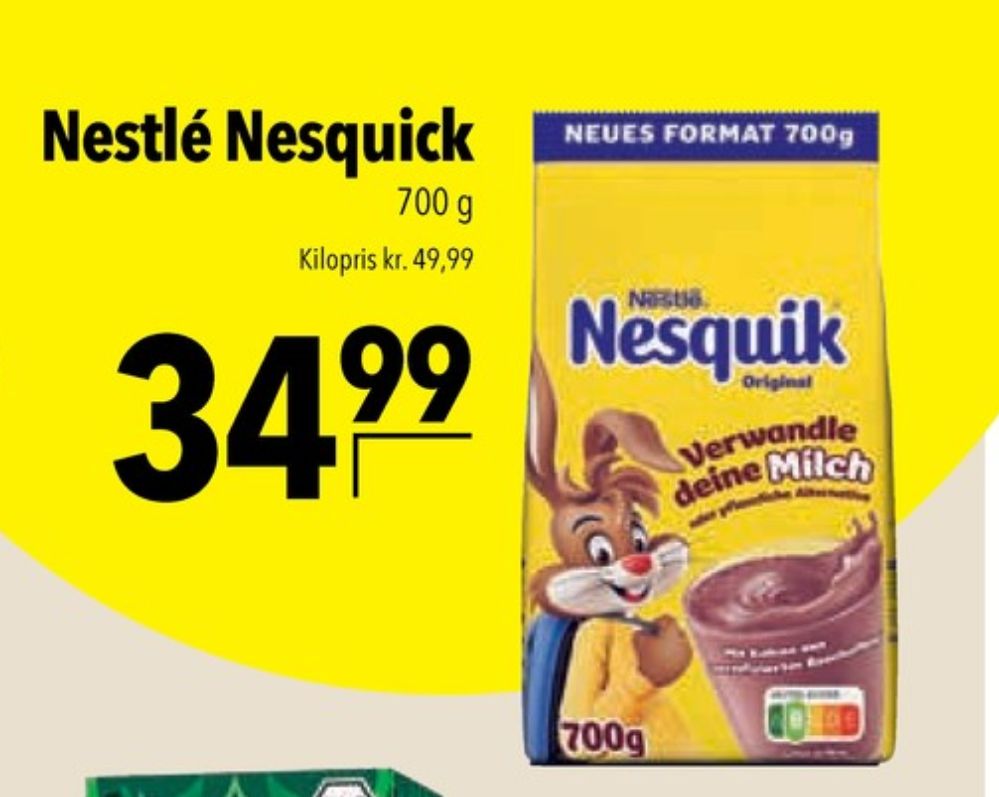 Nestlé Nesquik, Kakaodrikspulver