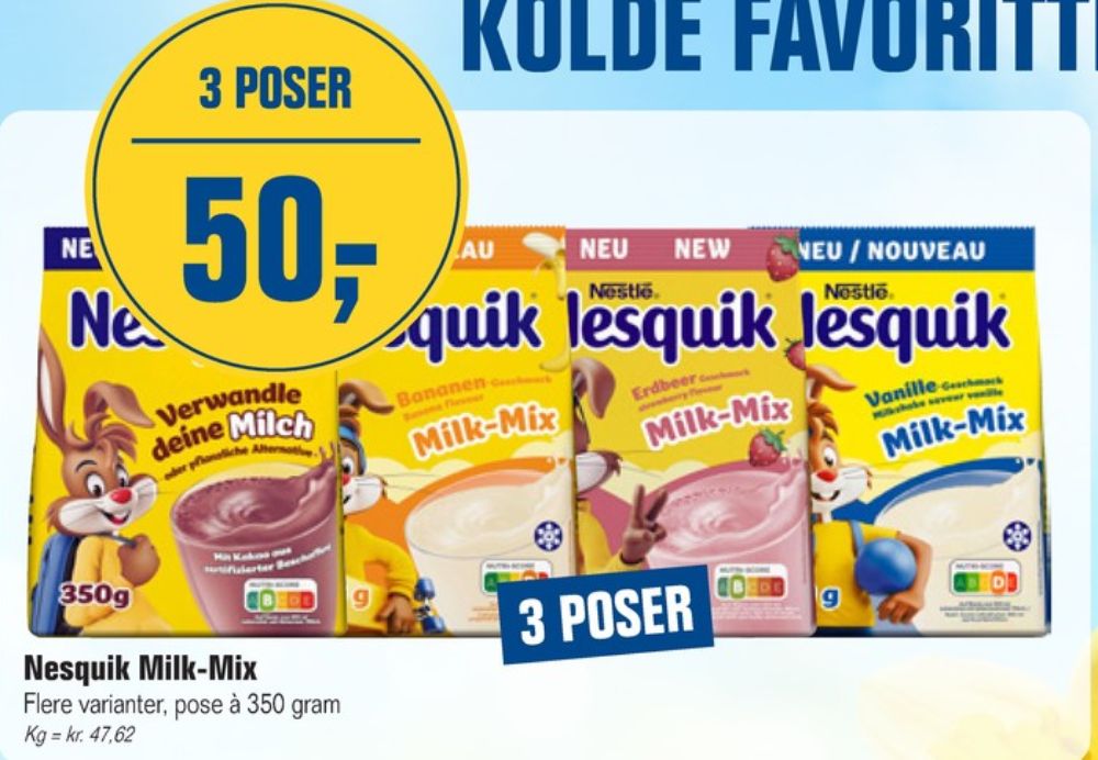 Nestlé Nesquik, Kakaodrikspulver