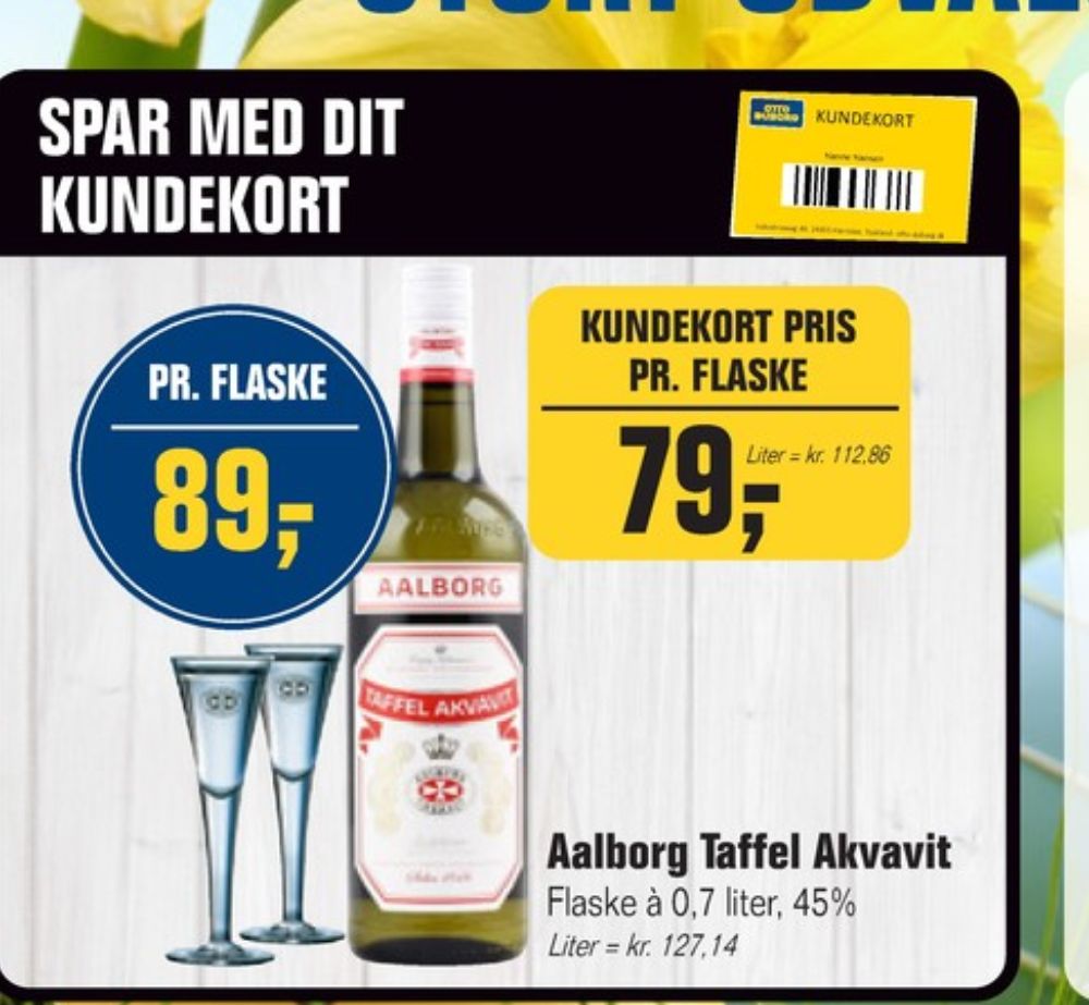 AAlborg Taffel Akvavit, Akvavit
