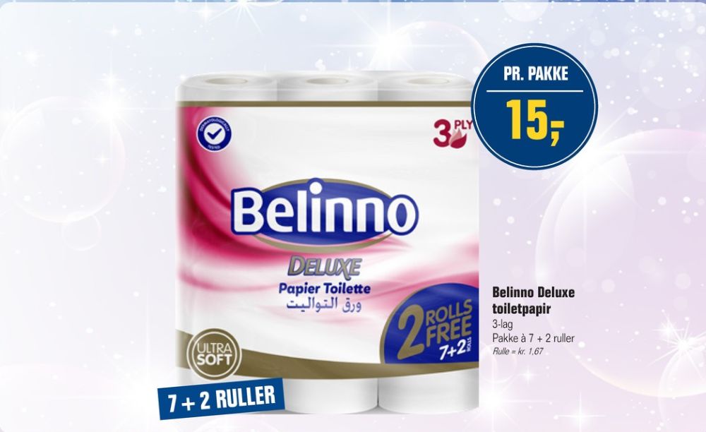 Belinno Deluxe, Toiletpapir