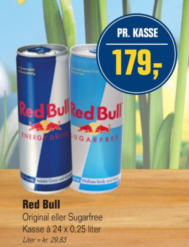 Red Bull Sugarfree, Energidrik 24 pk.