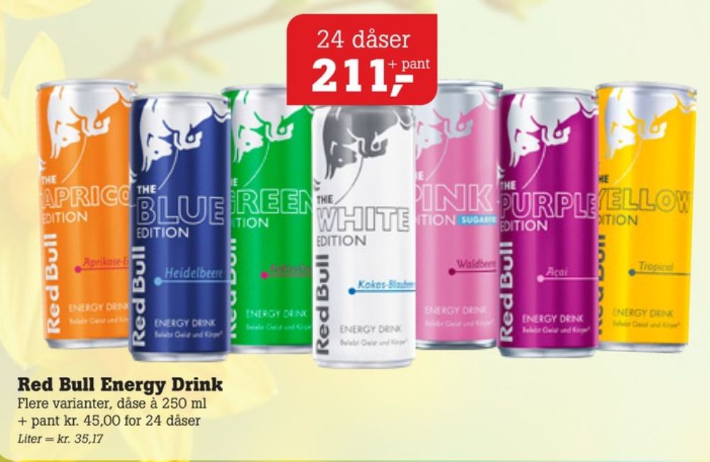 Red Bull The White Edition, Energidrik 24 pk.